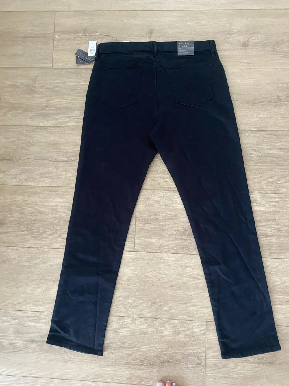 NWT! Banana Republic Travel Jean Mens 34x34 Black NEW Slim Fit